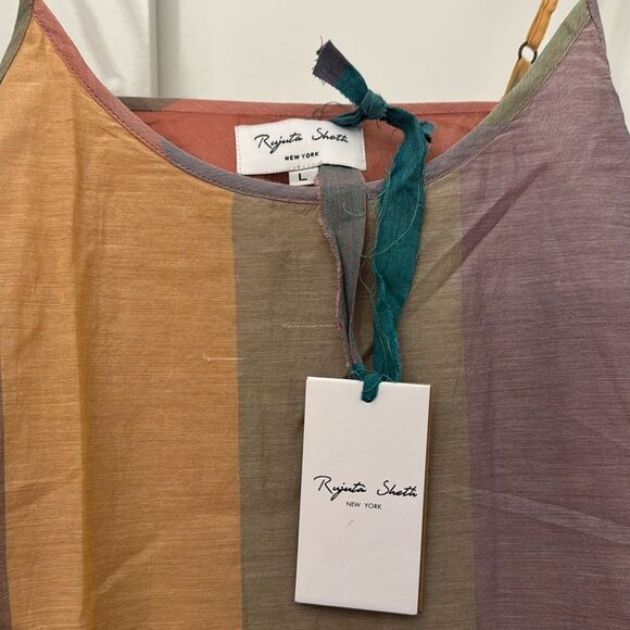 Rujuta Sheth Large Leila Dress Pastel Stripe Print Free People NWT - Picture 4 of 6